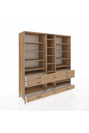 Kronos Dolap 19 Raflı 8 Çekmeceli 220x59x243 - S784M020V21C