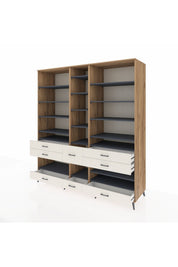 Kronos Dolap 19 Raflı 8 Çekmeceli 220x59x243 - S784M020V25C