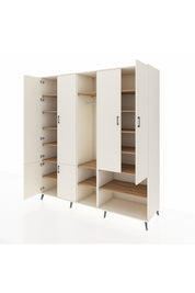 Kronos Dolap 15 Raflı 5 Kapaklı Tek Askılı 220x59x243 Aytaşı-Aytaşı/Çam