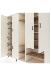 Kronos Dolap 15 Raflı 5 Kapaklı Tek Askılı 220x59x243 Aytaşı-Aytaşı/Çam