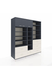 Kronos Dolap 17 Raflı 6 Çekmeceli 3 Kapaklı 220x59x243 - S784M023V16C