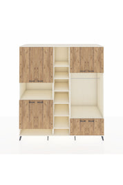 Kronos Dolap 18 Raflı 8 Kapaklı Tek Askılı 220x59x243 Aytaşı-Çam/Aytaşı