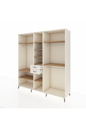 Kronos Dolap 10 Raflı 2 Çekmeceli 3 Askılı 220x59x243 Aytaşı-Çam/Aytaşı