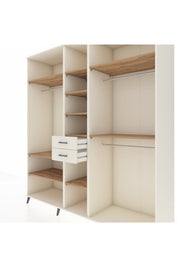 Kronos Dolap 10 Raflı 2 Çekmeceli 3 Askılı 220x59x243 Aytaşı-Çam/Aytaşı