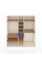 Kronos Dolap 10 Raflı 2 Çekmeceli 3 Askılı 220x59x243 Aytaşı-Çam/Antrasit