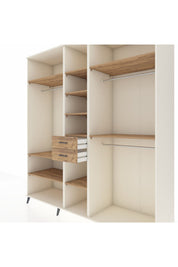 Kronos Dolap 10 Raflı 2 Çekmeceli 3 Askılı 220x59x243 Aytaşı-Çam/Çam