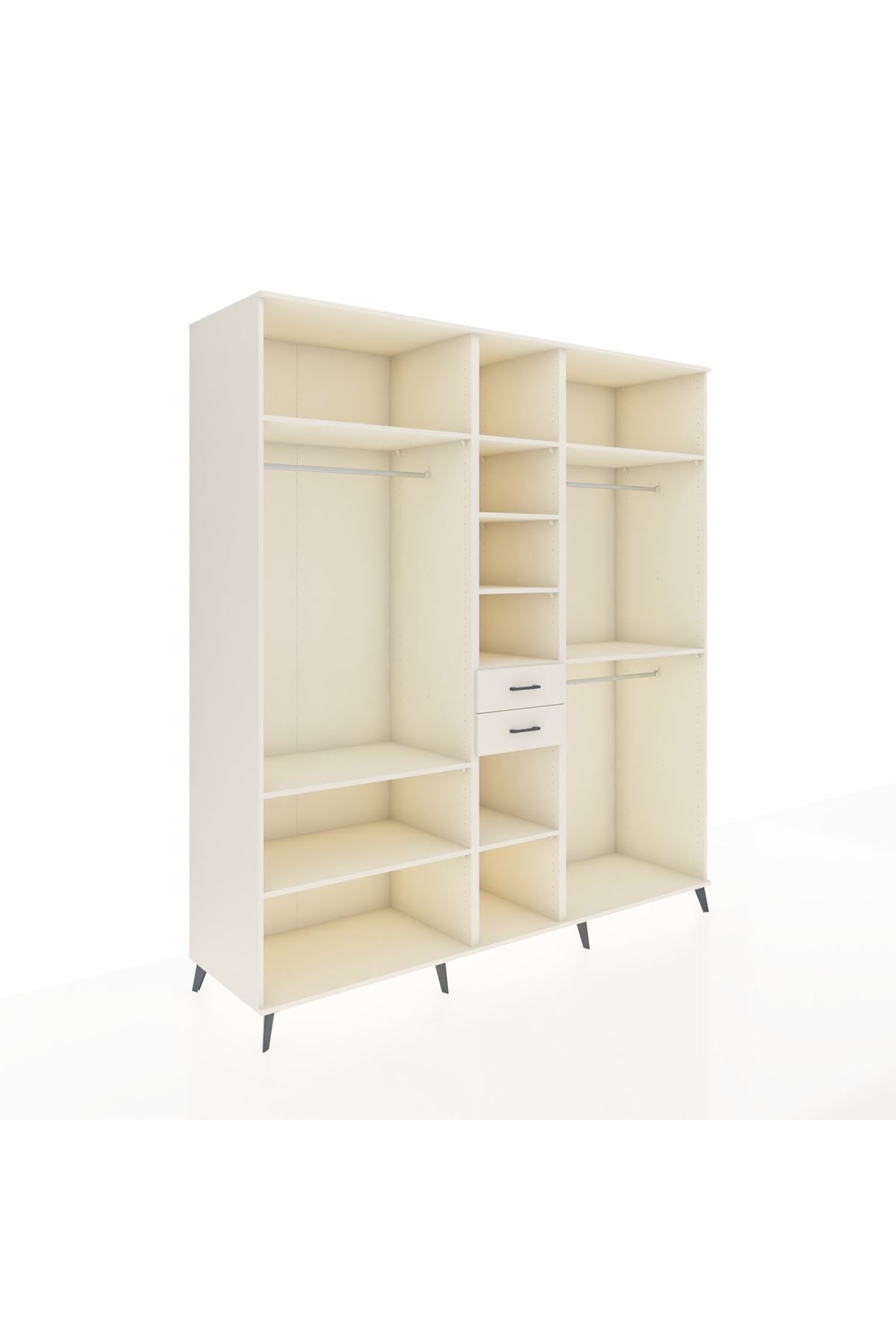 Kronos Dolap 10 Raflı 2 Çekmeceli 3 Askılı 220x59x243 Aytaşı-Aytaşı/Aytaşı