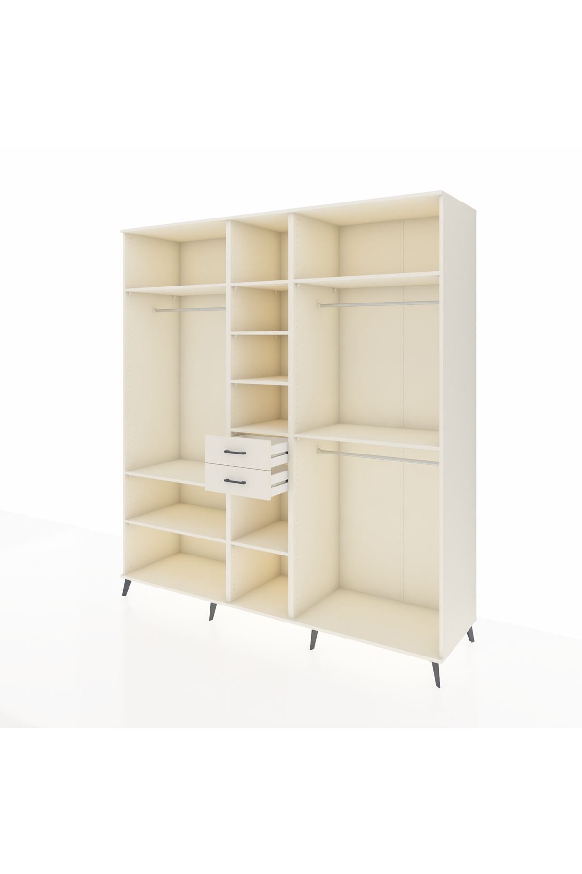 Kronos Dolap 10 Raflı 2 Çekmeceli 3 Askılı 220x59x243 Aytaşı-Aytaşı/Aytaşı