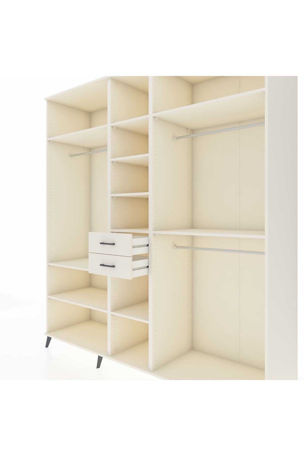 Kronos Dolap 10 Raflı 2 Çekmeceli 3 Askılı 220x59x243 Aytaşı-Aytaşı/Aytaşı