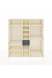 Kronos Dolap 10 Raflı 2 Çekmeceli 3 Askılı 220x59x243 Aytaşı-Aytaşı/Antrasit