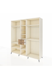 Kronos Dolap 10 Raflı 2 Çekmeceli 3 Askılı 220x59x243 Aytaşı-Aytaşı/Çam