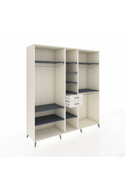 Kronos Dolap 10 Raflı 2 Çekmeceli 3 Askılı 220x59x243 Aytaşı-Antrasit/Aytaşı