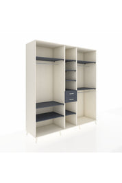 Kronos Dolap 10 Raflı 2 Çekmeceli 3 Askılı 220x59x243 Aytaşı-Antrasit/Antrasit