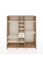 Kronos Dolap 10 Raflı 2 Çekmeceli 3 Askılı 220x59x243 Çam-Aytaşı/Aytaşı