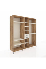 Kronos Dolap 10 Raflı 2 Çekmeceli 3 Askılı 220x59x243 Çam-Aytaşı/Aytaşı