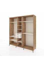 Kronos Dolap 10 Raflı 2 Çekmeceli 3 Askılı 220x59x243 Çam-Aytaşı/Aytaşı