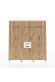 Kronos Dolap 10 Raflı 2 Çekmeceli 3 Askılı 220x59x243 Aytaşı-Çam/Aytaşı