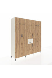 Kronos Dolap 10 Raflı 2 Çekmeceli 3 Askılı 220x59x243 Aytaşı-Çam/Aytaşı