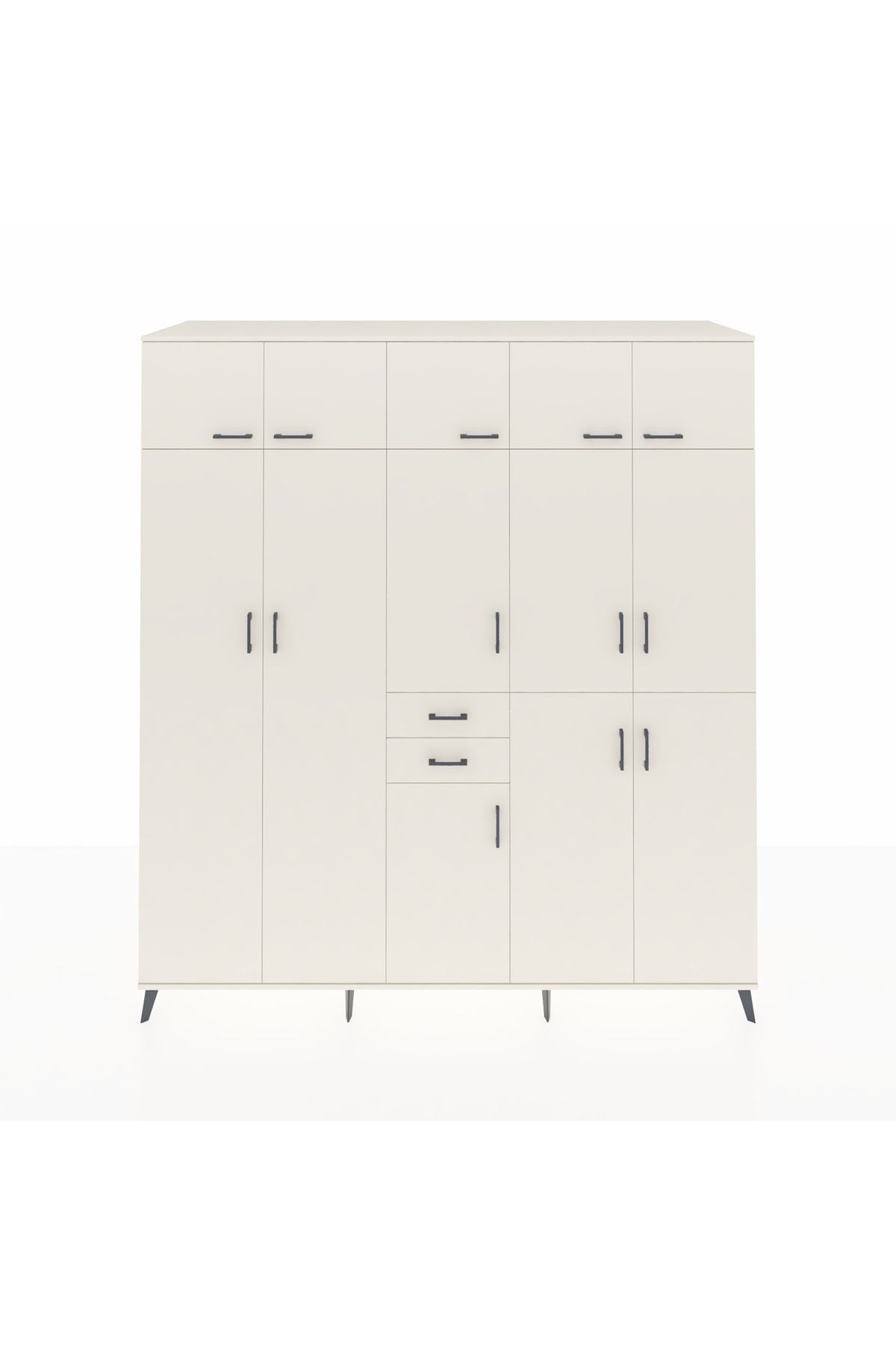 Kronos Dolap 10 Raflı 2 Çekmeceli 3 Askılı 220x59x243 Aytaşı-Aytaşı/Aytaşı