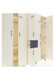 Kronos Dolap 10 Raflı 2 Çekmeceli 3 Askılı 220x59x243 Aytaşı-Aytaşı/Antrasit