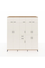 Kronos Dolap 10 Raflı 2 Çekmeceli 3 Askılı 220x59x243 Çam-Aytaşı/Aytaşı