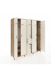 Kronos Dolap 10 Raflı 2 Çekmeceli 3 Askılı 220x59x243 Çam-Aytaşı/Aytaşı