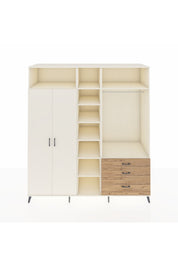 Kronos Dolap 9 Raflı 3 Çekmeceli 2 Askılı 220x59x243 Aytaşı-Aytaşı/Çam