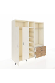 Kronos Dolap 9 Raflı 3 Çekmeceli 2 Askılı 220x59x243 Aytaşı-Aytaşı/Çam