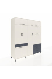 Kronos Dolap 11 Raflı 4 Çekmeceli 2 Askılı 220x59x243 - S784M029V05C
