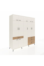 Kronos Dolap 11 Raflı 4 Çekmeceli 2 Askılı 220x59x243 - S784M029V06C