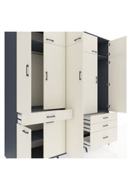 Kronos Dolap 11 Raflı 4 Çekmeceli 2 Askılı 220x59x243 - S784M029V13C