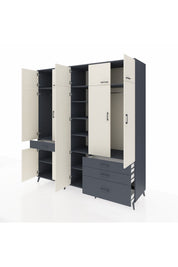 Kronos Dolap 11 Raflı 4 Çekmeceli 2 Askılı 220x59x243 - S784M029V14C