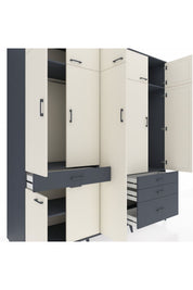 Kronos Dolap 11 Raflı 4 Çekmeceli 2 Askılı 220x59x243 - S784M029V14C