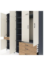 Kronos Dolap 11 Raflı 4 Çekmeceli 2 Askılı 220x59x243 - S784M029V15C
