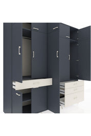 Kronos Dolap 11 Raflı 4 Çekmeceli 2 Askılı 220x59x243 - S784M029V16C