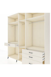Kronos Dolap 7 Raflı 4 Çekmeceli 3 Askılı 220x59x243 Aytaşı-Aytaşı/Aytaşı