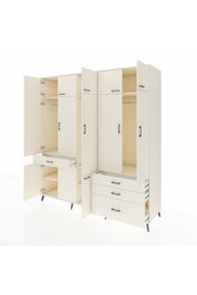 Kronos Dolap 8 Raflı 4 Çekmeceli 3 Askılı 220x59x243 Aytaşı-Aytaşı/Aytaşı