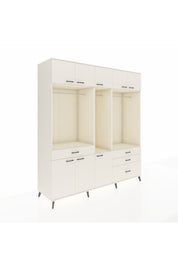 Kronos Dolap 8 Raflı 4 Çekmeceli 3 Askılı 220x59x243 Aytaşı-Aytaşı/Aytaşı