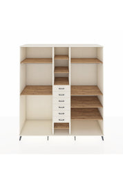 Kronos Dolap 10 Raflı 6 Çekmeceli 3 Askılı 220x59x243 Aytaşı-Çam/Aytaşı