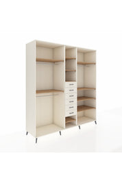 Kronos Dolap 10 Raflı 6 Çekmeceli 3 Askılı 220x59x243 Aytaşı-Çam/Aytaşı