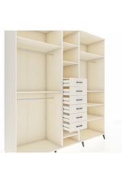 Kronos Dolap 10 Raflı 6 Çekmeceli 3 Askılı 220x59x243 Aytaşı-Aytaşı/Aytaşı