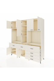 Kronos Dolap 10 Raflı 6 Çekmeceli 8 Kapaklı 220x59x243 Aytaşı-Aytaşı/Aytaşı