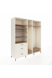 Kronos Dolap 9 Raflı 3 Çekmeceli 3 Askılı 220x59x243 Aytaşı-Çam/Aytaşı