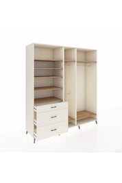 Kronos Dolap 9 Raflı 3 Çekmeceli 3 Askılı 220x59x243 Aytaşı-Çam/Aytaşı