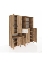 Kronos Dolap 17 Raflı 2 Çekmeceli 7 Kapaklı 220x59x243 - S784M045V19C