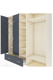 Kronos Dolap 12 Raflı 2 Çekmeceli 2 Askılı 220x59x243 - S784M046V08C