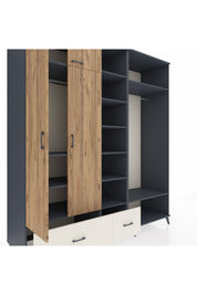 Kronos Dolap 12 Raflı 2 Çekmeceli 2 Askılı 220x59x243 - S784M046V10C