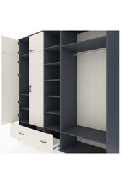 Kronos Dolap 12 Raflı 2 Çekmeceli 2 Askılı 220x59x243 - S784M046V13C