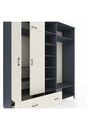 Kronos Dolap 12 Raflı 2 Çekmeceli 2 Askılı 220x59x243 - S784M046V13C