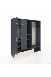 Kronos Dolap 12 Raflı 2 Çekmeceli 2 Askılı 220x59x243 - S784M046V16C